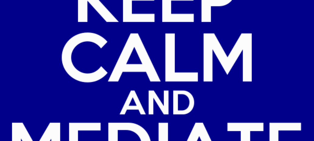 Mediation! Not meditation.