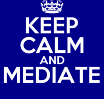 Mediation! Not meditation.