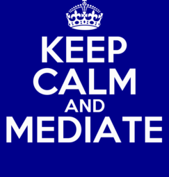 Mediation! Not meditation.